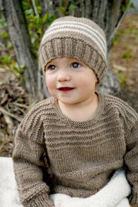 Lisa F Baby Cakes BC104 Kennedy Sweater and Hat Knitting Pattern