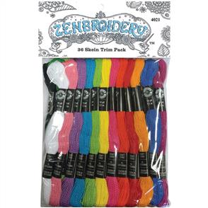 Design Works Zenbroidery Stitching Trim Pack 36/Pkg