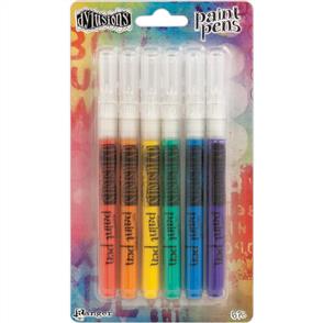 Ranger Ink Dyan Reaveley's Dylusions Paint Pens 6/Pkg - Basics