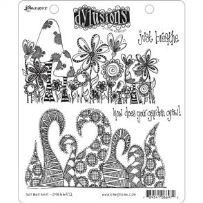 Ranger Ink Dyan Reaveley's Dylusions Cling Stamps 8.5"X7" - Just Breathe