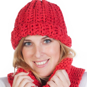 Hoooked RibbonXL Knitting Pattern - Beanie & Scarf