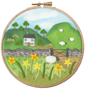 Bothy Threads Felt Embroidery - Host Of Golden Daffodils