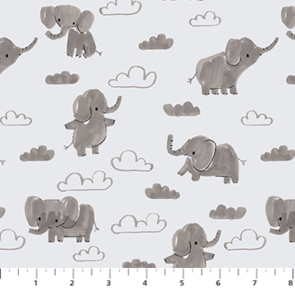 Figo Lucky Day - Elephants || Gray