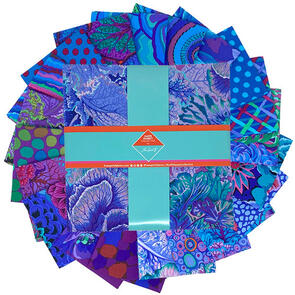 Free Spirit Kaffe Fassett Classics Plus 10" Charm Pack 42pc - Royal