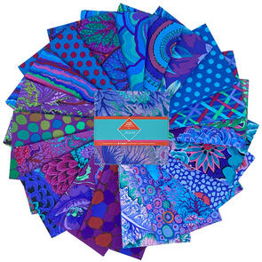 Free Spirit Kaffe Fassett Classics Plus 5" Charm Pack 42pc - Royal