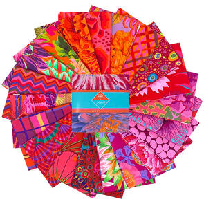 Free Spirit Kaffe Fassett Classics Plus 5" Charm Pack 42pc - Ruby