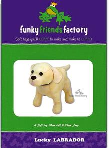 Funky Friends Factory Lucky the Labrador Toy Sewing Pattern
