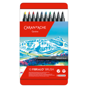 Caran d'Ache Fibralo Brush Markers - 10 Pack