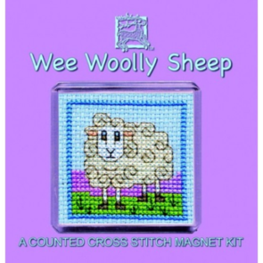 Textile Heritage Cross Stitch Kit Fridge Magnet – Wee Woolly Sheep