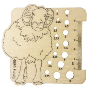 Emma Ball Herdwick - Wooden Needle Gauge