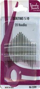 Trendy Trims Quilting Needles 5-10 20/Pkg