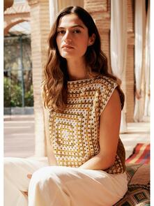 Lana Grossa Pattern / Kit - Ecopuno - Womens Crochet Top (0218)
