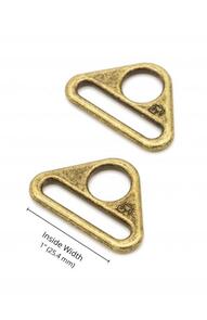 ByAnnie 1" Triangle Ring - Flat, Set Of Two