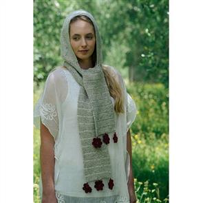 Lisa F Honey Cakes - HC10 Hazel Hooded Scarf - Knitting Pattern / Kit