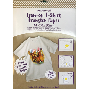 Papercraft Iron on T-Shirt Transfer Paper - A4 (210 x 297mm)