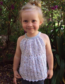 Holland Designs Crochet Pattern - Pleated Halter Top