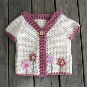Holland Designs Crochet Pattern - Flower Garden Cardigan