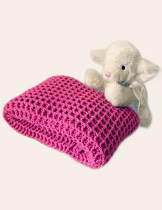 Holland Designs Crochet Pattern - Reversible Waffle Blanket