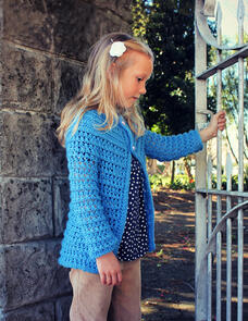 Holland Designs Crochet Pattern - Romantic Girl's Cardigan
