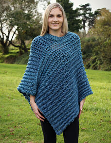 Holland Designs Crochet Pattern - Tweed Poncho