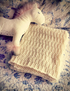 Holland Designs Crochet Pattern - Heirloom Rib Baby Blanket