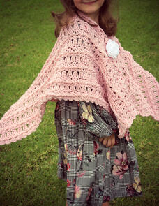 Holland Designs Crochet Pattern - Rosette Blanket Shawl