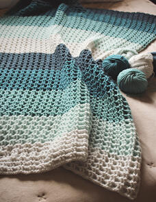 Holland Designs Crochet Pattern - Crochet Me A River Throw
