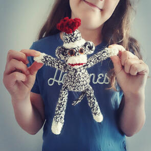 Holland Designs Crochet Pattern - Mini Sockless Monkey