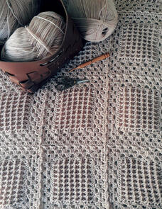 Holland Designs Crochet Pattern - Waffle Granny Afghan