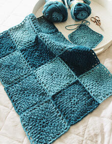 Holland Designs Crochet Pattern - American Moss Afghan Squares