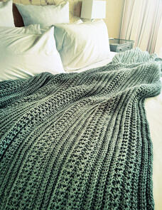 Holland Designs Crochet Pattern - Short Row Cable Blanket