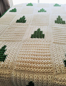 Holland Designs Crochet Pattern - Woodland Cable Blanket