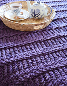 Holland Designs Crochet Pattern - Dutch Braid Afghan