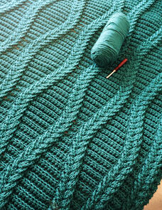 Holland Designs Crochet Pattern - Diamond Dutch Braid Afghan