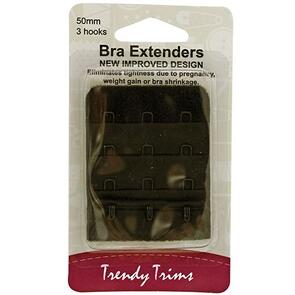 Trendy Trims Bra Extenders 50mm with 3 hooks