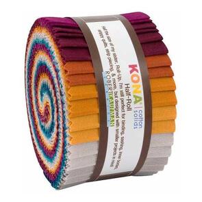 Robert Kaufman Roll Ups: Kona Cotton, Tuscan Skies palette
