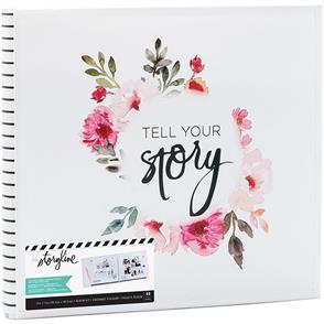 Heidi Swapp Storyline2 Scrapbook Album 12"X12" - White Floral