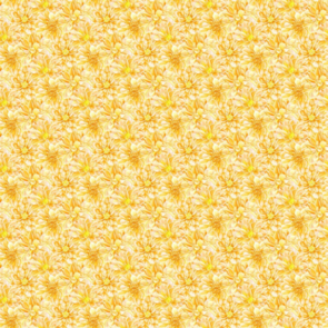 Northcott Morning Blossoms - Yellow Dahlias