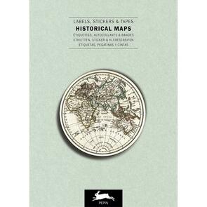 The Pepin Press Label and Sticker Book-Historical Maps