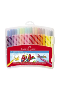 Faber-Castell Fiesta Fibre-tip Pens - Plastic Case 36