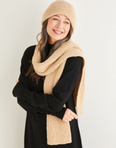 Sirdar 10183 Hat & Scarf - Knitting Pattern / Kit