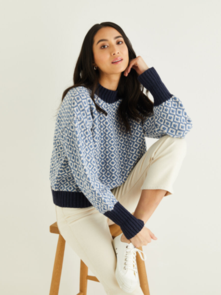 Sirdar 10311 All-Over Fair Isle Sweater - Knitting Pattern / Kit