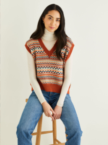 Sirdar 10307 Fair Isle Vest - Knitting Pattern / Kit