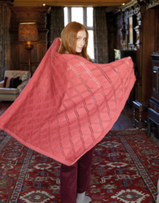 Sirdar 10164 Diamond Trellis Afghan - Knitting Pattern