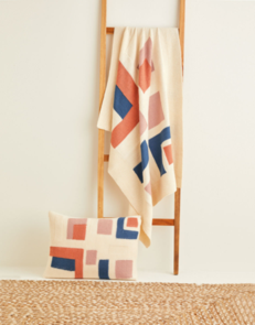 Sirdar 10235 Geometric Shapes Blanket and Cushion - Knitting Pattern