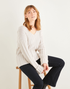 Sirdar 10208 Ribbed Hoodie Knitting Pattern / Kit