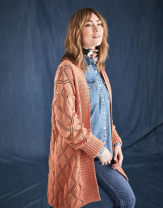 Sirdar 10212 Diamond Trellis Cardigan Knitting Pattern / Kit