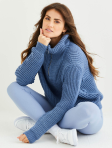 Sirdar 10555 Medallist Zip Sweater Knitting Pattern / Kit
