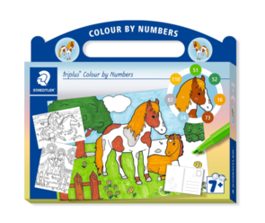 Staedtler triplus Colour by Numbers set - Horses