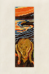DMC Cross Stitch Kit - Masters Collection - The Scream Bookmark